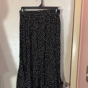 Black and White Polka Dot Women's Skirt